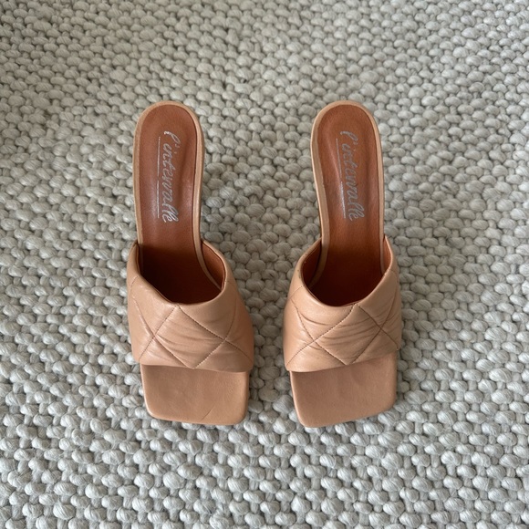 L’intervalle Picasso Nude Leather Heeled Sandal - Women’s Size EU38 - Picture 3 of 3